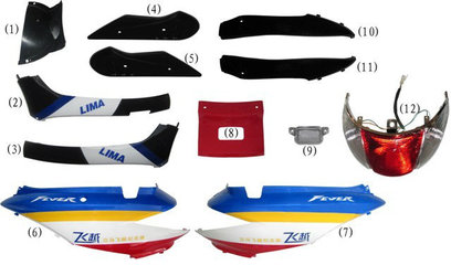 立馬電動(dòng)車(chē)燈具、塑件及配件全面解析